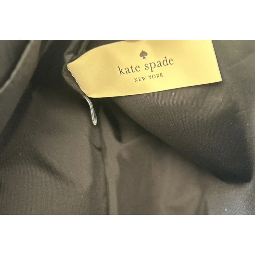 Kate Spade Briley Nylon Top Zip Medium Makeup Travel Bag Dark Currant NEW